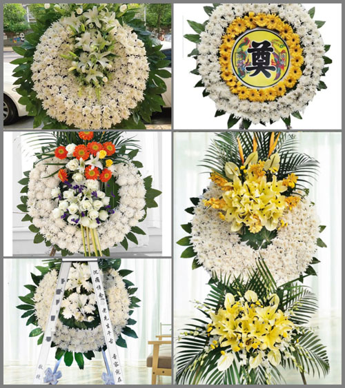 湖南永州祁阳县八宝镇泥塘村花圈速递
